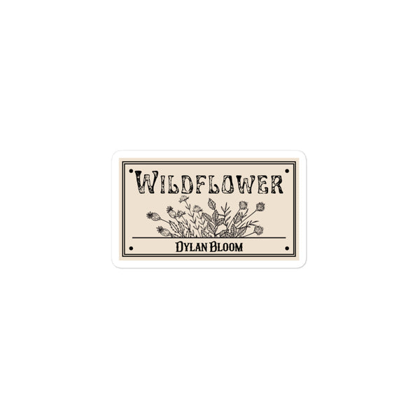 Wildflower Plate Sticker